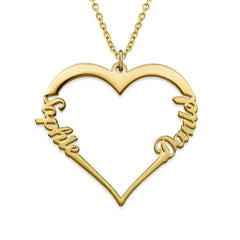 Stainless Steel Personalized Name Customized Heart Necklace (Best Seller)