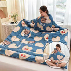 Multi-functional Sleeved Quilt for Students in Dorms
