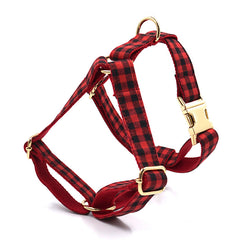 Red and Black Plaid Pet Chest and Back Cover