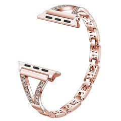 Rhinestone Stainless Steel Watch Strap