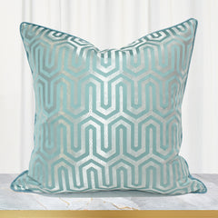 Custom Throw Pillow Covers for Modern Sofas (Light Blue)