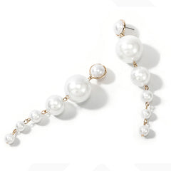 Gorgeous Women's Simple Long Artificial Pearl Earrings