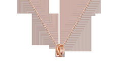 Chomel  925 Sterling Silver Double Ring Necklace for Women