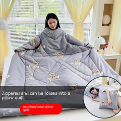 Multi-functional Sleeved Quilt for Students in Dorms