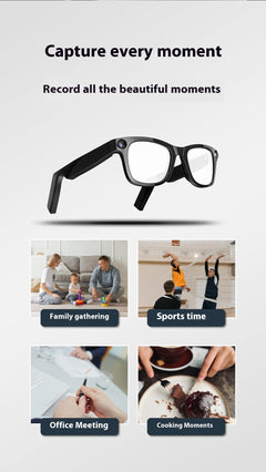 AI Camera Smart Glasses for Hands-Free Recording