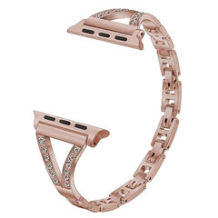 Rhinestone Stainless Steel Watch Strap