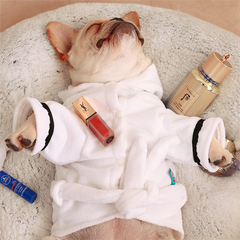 Hooded Pajamas Dog Bathrobe