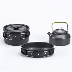Alumina Outdoor Camping Cookware Set (Wholesale Available)