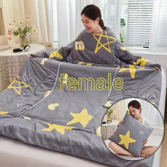 Multi-functional Sleeved Quilt for Students in Dorms