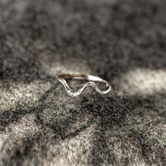 Water Wave Ring, Silver-Tone or Gold-Tone