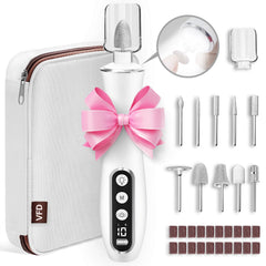 Cordless Nail Drill Portable 2000 mAh Rechargeable Electric Nail File for Thick Toenails 10 Speeds Nail Dril Machine Professional Manicure Pedicure Set for Women Hand Foot Natural Nails Care