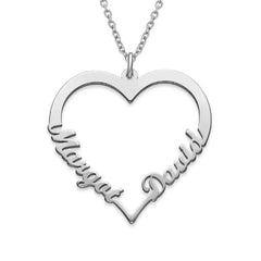 Stainless Steel Personalized Name Customized Heart Necklace (Best Seller)