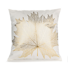 Elegant White, Gold and Black Decorative Pillow Covers