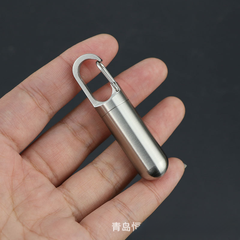 Stainless Steel Portable Sealed Pillbox with Waterproof Design