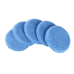10-Piece Set of 5-Inch Blue Hand Waxed Artifacts Buffer Cloths