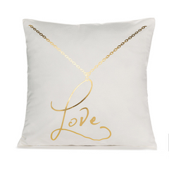 Elegant White, Gold and Black Decorative Pillow Covers