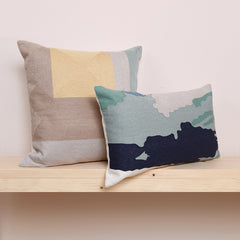 Geometric Embroidered Throw Pillows