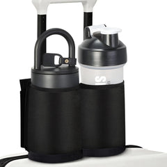 Luggage Travel Cup Holder for Suitcases Free Hands Travel Accessories Carry on Beverage Cup Holder Attachment Luggage Cup Caddy Gifts for Flight Attendants Business Travelers Black