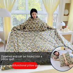Multi-functional Sleeved Quilt for Students in Dorms
