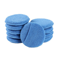 10-Piece Set of 5-Inch Blue Hand Waxed Artifacts Buffer Cloths