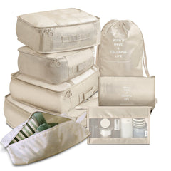 8-Piece Travel Packing Cube Set with Luggage Dividers