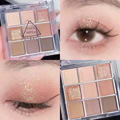 DIKALU Sunset Glow Nine-Color Eyeshadow Palette