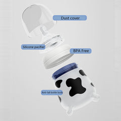 Silicone Baby Feeding Bottle for Newborns, Anti-Choking