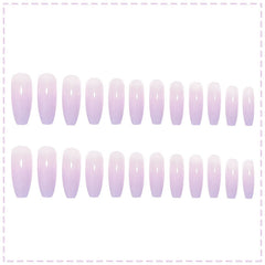 Naked Purple Gradient Press On Nails