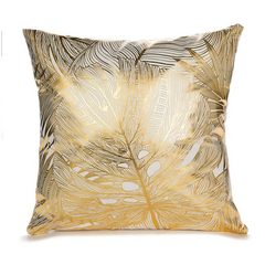 Elegant White, Gold and Black Decorative Pillow Covers