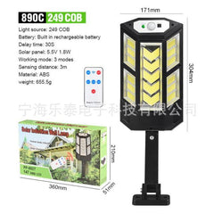 Outdoor Solar Wall Light with Remote and Motion Sensor