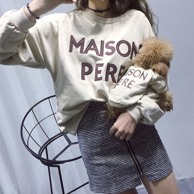 Embroidered Sweater for Dogs & Owners