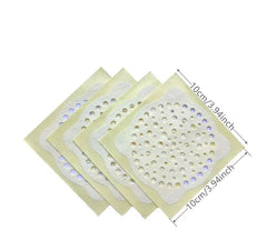 10/20pcs Disposable Shower Drain Hair Catchers & Stickers