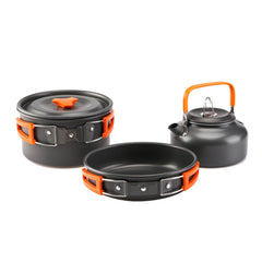 Alumina Outdoor Camping Cookware Set (Wholesale Available)