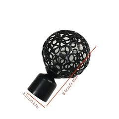 2pcs Iron Curtain Rod Ends 22mm & 28mm Diameter