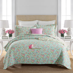 American Cotton Summer Quilt Set with Ocean Theme