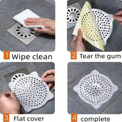 10/20pcs Disposable Shower Drain Hair Catchers & Stickers