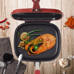 Korean Double-Sided Square Non-Stick Grill Pan