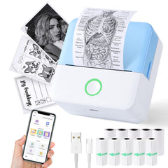 Thermal Mini Printer Portable Inkless Sticker Maker Bluetooth Printer