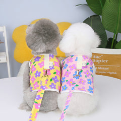 Pet Clothing with Chest Back & Traction Rope