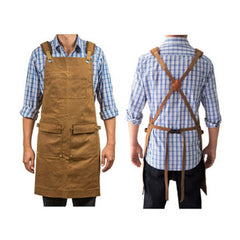Multi-Pocket Canvas Apron for Work with Logo Printing
