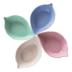 Japanese Style Small Straw Leaves Snacks Plate