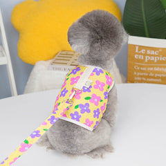 Pet Clothing with Chest Back & Traction Rope