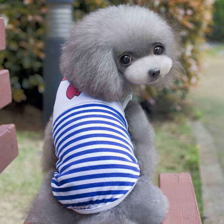 Striped Print Costume for Small (Teddy /Poodle /Pomeranian /Yorky)