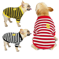 Striped Sweater for Dogs - Fall/Winter Coat (Frenchie)
