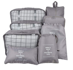 8-Piece Travel Organizer Set with Luggage Bags