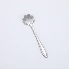 Stainless Steel Spoon with Cherry Blossom Design