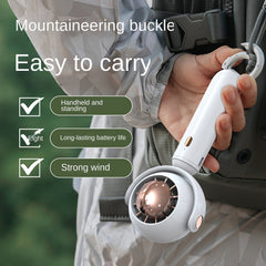 Mini Portable USB Rechargeable Handheld Fan with Base