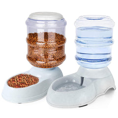 Automatic Dog Feeder and Water Dispenser Set for Large Dogs 3 Gallon