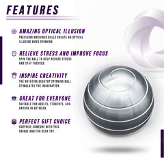 Stress Release Rotating Desktop Spinning Ball (Tech Toys)