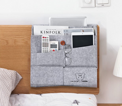 Bedside Storage Bag, Felt Organizer for Bedside Use